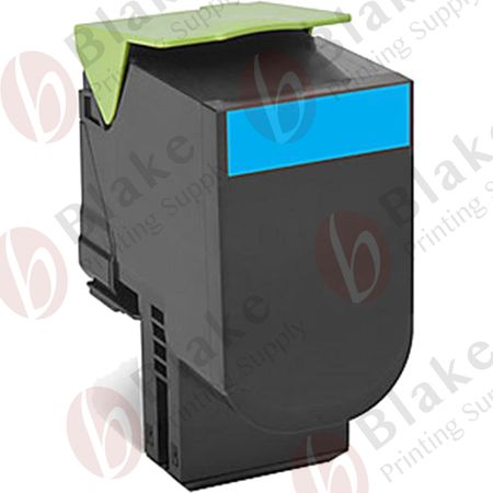 Compatible Lexmark CX310 / CX410 / CX510 Cyan Toner Cartridge (80C1SC0)