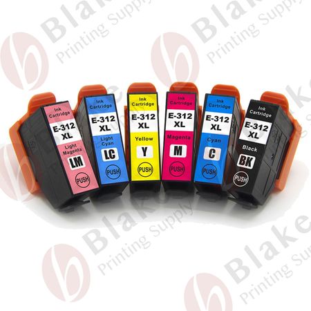 Set of 6 Compatible Epson 312XL High Yield Ink Cartridges