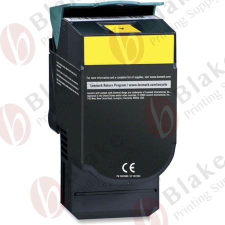 Compatible Lexmark C540H2YG Yellow High Yield Toner Cartridge