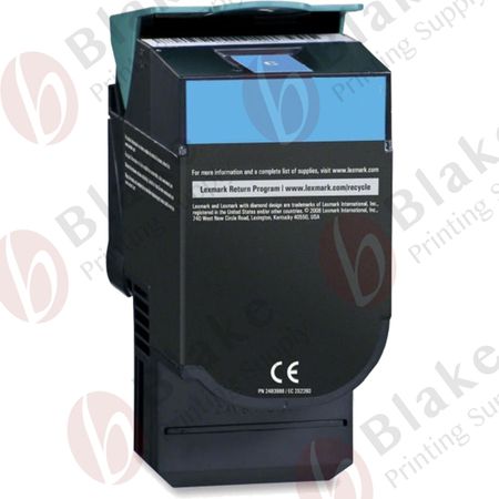 Compatible Lexmark C540H2CG Cyan High Yield Toner Cartridge