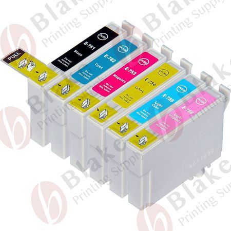 Set of 6 Compatible Epson 78 Ink Cartridges