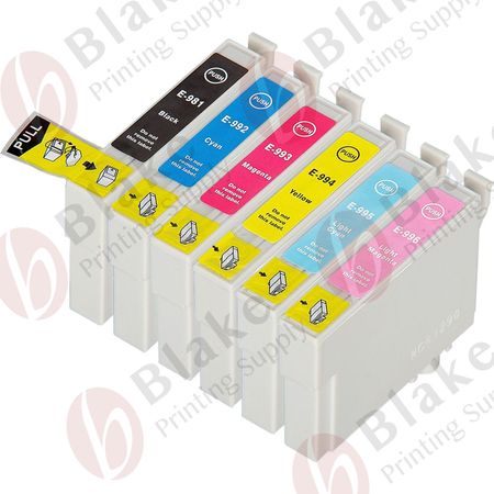 Set of 6 Compatible Epson 98 & Epson 99 Ink Cartridges