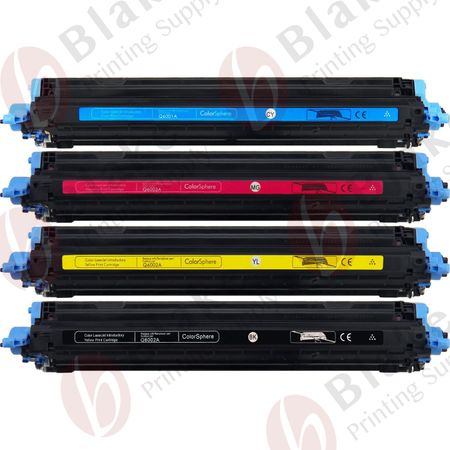 Set of 4 Compatible HP 124A Toner Cartridges