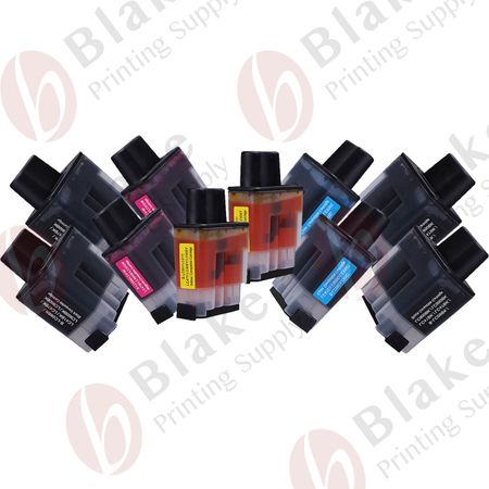 Set of 10 Compatible Brother LC-41 Ink Cartridges