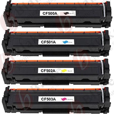 Set of 4 Compatible HP 202A Toner Cartridges