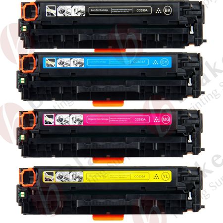 Set of 4 Compatible HP 304A Toner Cartridges