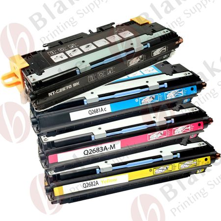 Set of 4 Compatible HP Color LaserJet 3700 Toner