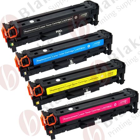 Set of 4 Compatible HP 312A Laser Toner Cartridges