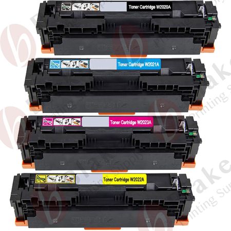 Set of 4 Compatible HP 414X High Yield Toner Cartridges