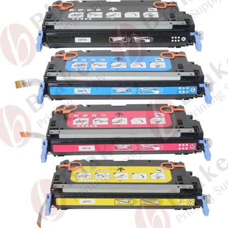 Set of 4 Compatible HP 502A Toner Cartridges