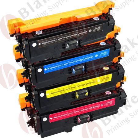 Set of 4 Compatible HP 507A Toner Cartridges