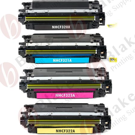 Set of 4 Compatible HP 653X & HP 653A