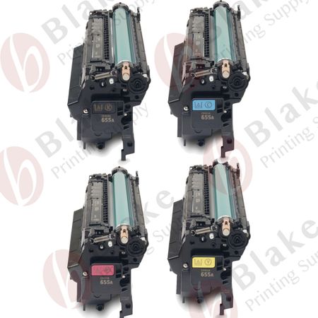 Set of 4 Compatible HP 655A Laser Toner