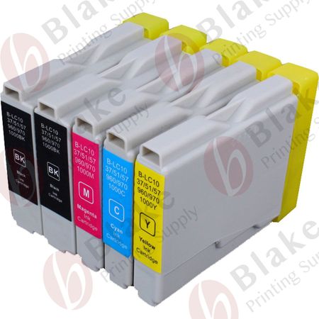 Set of 5 Compatible Brother LC-51 Ink Cartridges