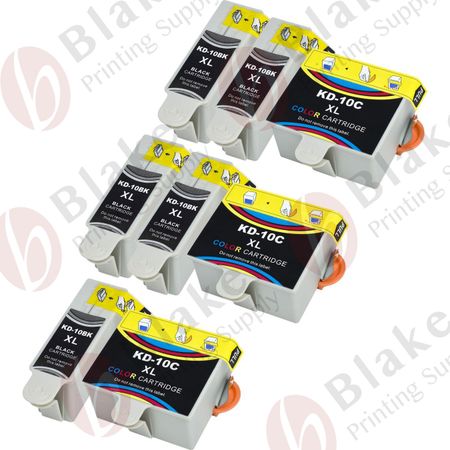 Set of 8 Compatible Kodak 10XL High Yield Ink Cartridges