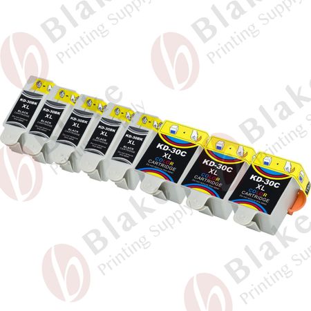 Set of 8 Compatible Kodak 30XL High Yield Ink Cartridges