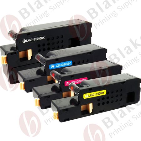 Set of 4 Compatible Xerox Phaser 6000 / WorkCentre 6015 Toner Cartridges