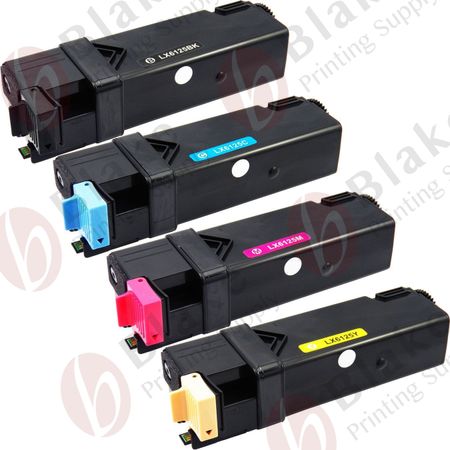 Set of 4 Compatible Xerox Phaser 6125 Toner Cartridges