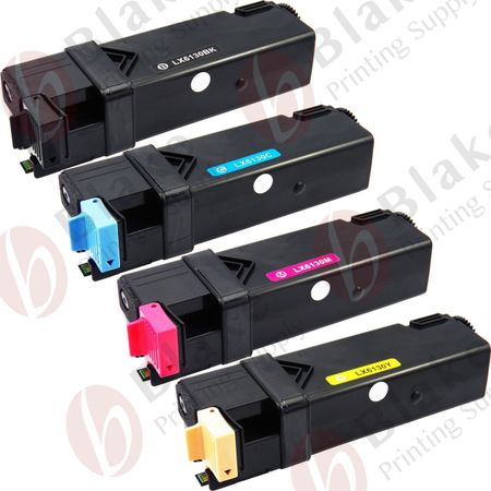 Set of 4 Compatible Xerox Phaser 6130 Series High Yield Toner Cartridges