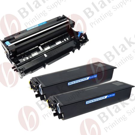 Set of 3 Compatible Brother TN-460 & DR-400 High Yield Toner & Drum Cartridges