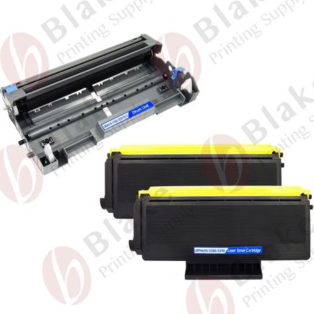 Set of 3 Compatible Brother TN-650 & DR-620 High Yield Toner & Drum Cartridges