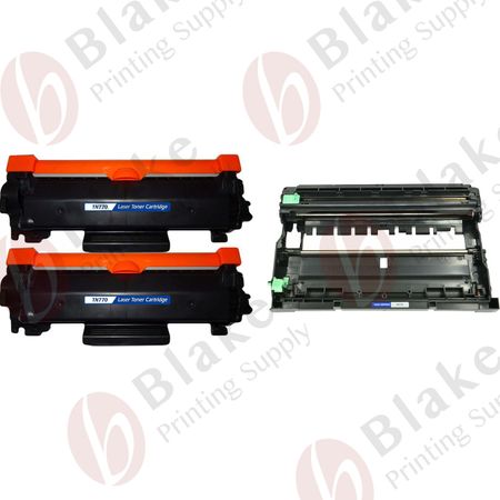 Set of 3 Compatible Brother TN-770 & DR-730 Extra High Yield Toner & Drum Cartridges