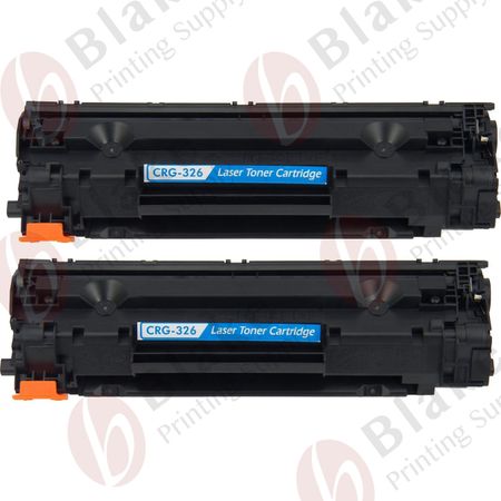 Set of 2 Compatible Canon 126 Black Toner Cartridges (3483B001)