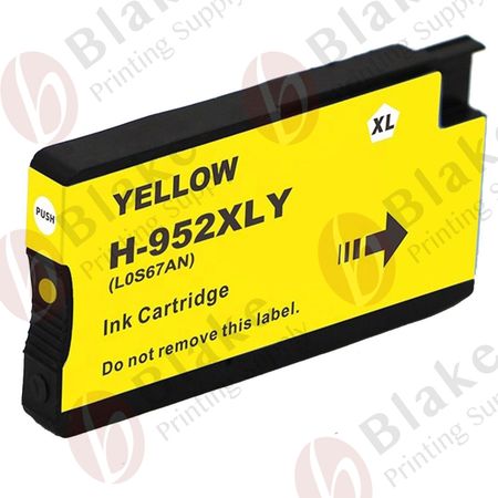 Compatible HP 952XL Yellow High Yield Ink Cartridge (L0S67AN)