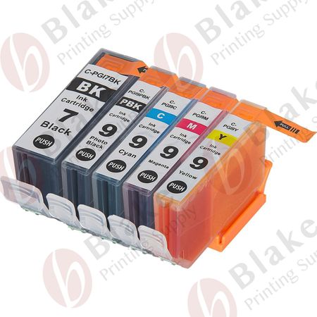 Set of 5 Compatible Canon PGI-7 & PGI-9 Ink Cartridges