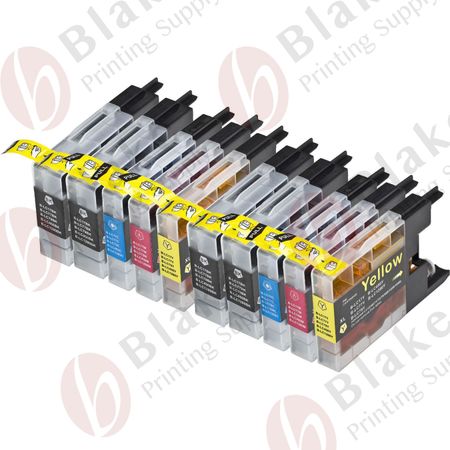 Set of 10 Compatible Brother LC-79 Extra High Yield Ink Cartridges