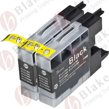 Set of 2 Compatible Brother LC-79BK Black Extra High Yield Ink Cartridges