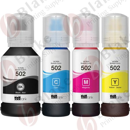 Set of 4 Compatible Epson T502 Ink Bottle