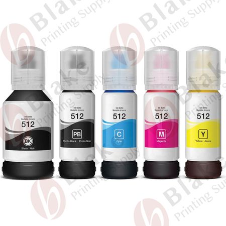 Set of 5 Compatible Epson T512 Ink Bottle