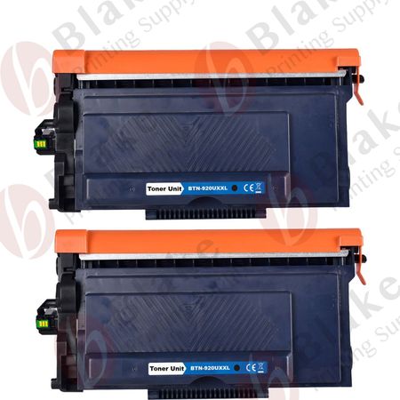 Set of 2 Compatible Brother TN920 UXL Ultra Yield Laser Toner Cartridge