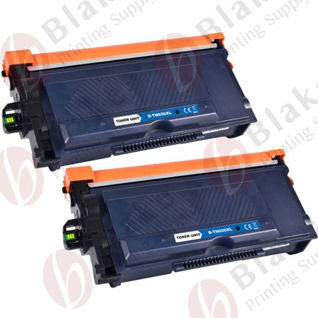 Set of 2 Compatible Brother TN920 XL High Yield Laser Toner Cartridge