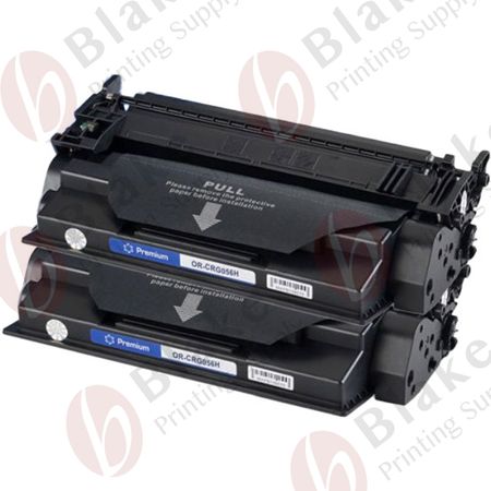 Set of 2 Compatible Canon 056H High Yield Laser Toner Cartridge (3008C001)