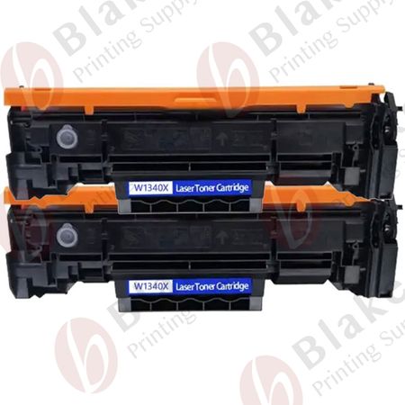 Set of 2 Compatible HP 134X High Yield Laser Toner Cartridge (W1340X)