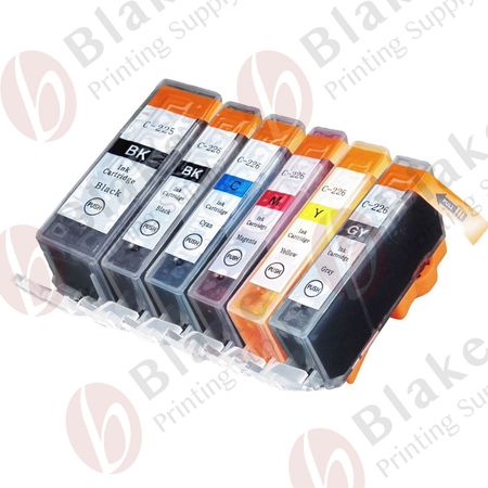 6 Pack Compatible Canon PGI-225 & CLI-226 Ink Cartridges