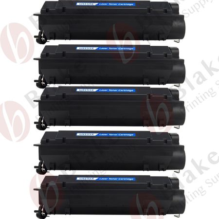 5 Pack Compatible HP 55X High-Yield Black Toner Cartridge (CE255X)