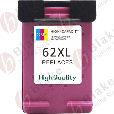 Compatible HP 62XL Color High Yield Ink Cartridge (C2P07AN)