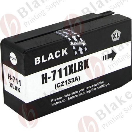 Compatible HP 711XL Black High Yield Ink Cartridge (CZ133A)