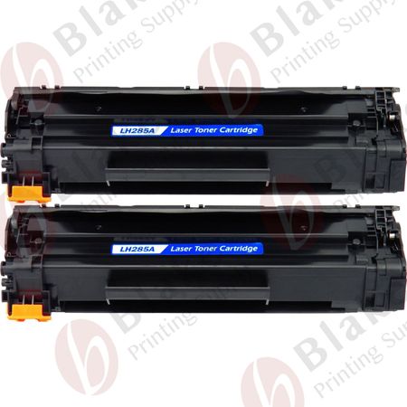 Compatible 2 Pack HP 85A Black Jumbo Toner Cartridge (CE285A)