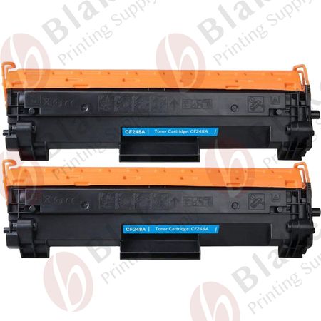 2 Pack Compatible HP 48A Black Laser Toner Cartridge (CF248A)