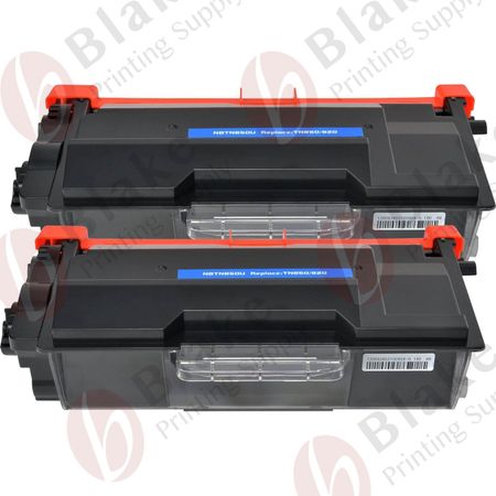 2 Pack Brother Compatible TN850 Black High-Yield Toner Cartridge (Replaces TN820)