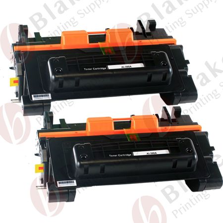 2 x HP Compatible 90A Compatible Black Toner Cartridges (CE390A)