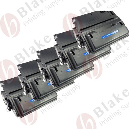 5 x HP Remanufactured 42X High-Yield Black Toner Cartridges (Q5942X)