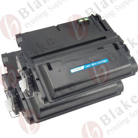 2 x HP Remanufactured 38A Black Toner Cartridges (Q1338A)