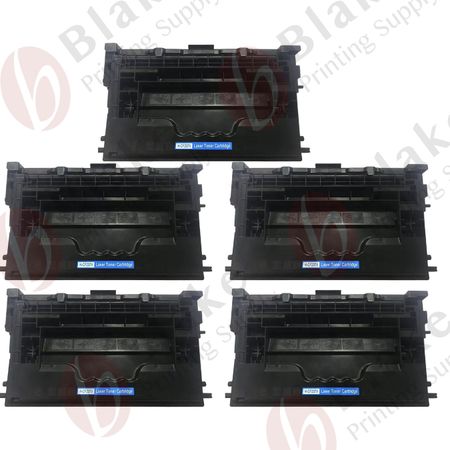 5 x HP Remanufactured 37X Black High Yield Compatible Laser Toner Cartridges (CF237X)