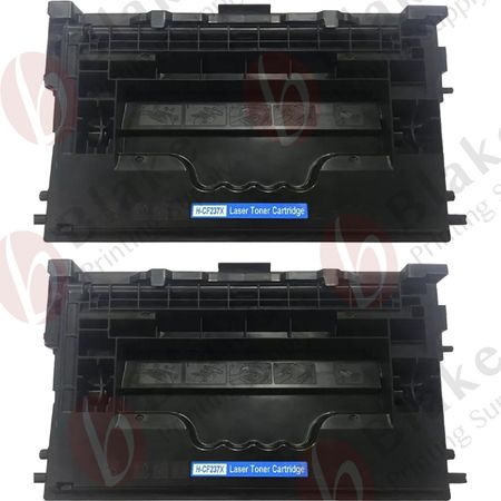 2 x HP Compatible 37X Black High Yield Laser Toner Cartridges (CF237X)