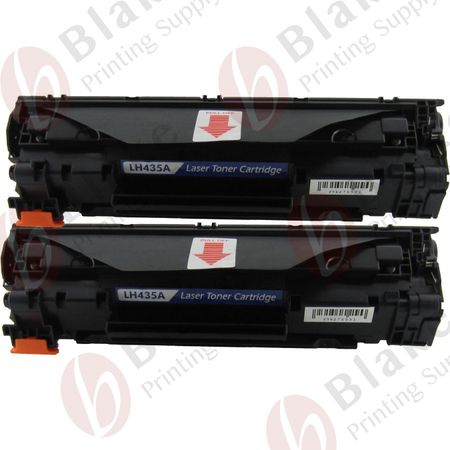 2 x HP Compatible 35A Black Toner Cartridges (CB435A)